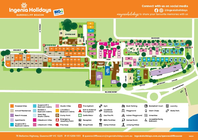 Queenscliff Beacon Park Map