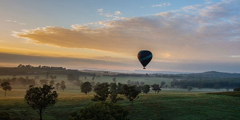 Hot air ballooning in Hunter Valley