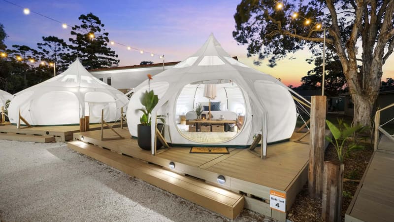 Glamping one mile beach tent 4